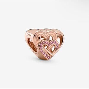 Authentic Pandora Intertwined Love Hearts Charm
